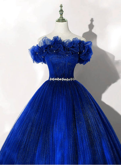 Off Shoulder Beaded Ball Gown Dress Sweet 16 Dress