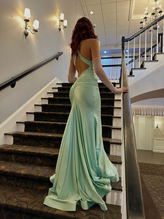Long Prom Dress Sexy Evening Dress Meramid Party Gowns