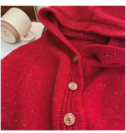 Knitted Sweater Women's 2024 Spring New Long-Sleeved Sweater Jacket       S4911