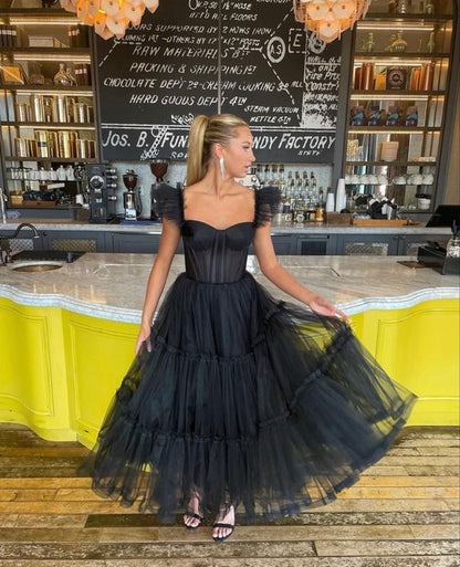 Black Prom Dress Evening Gown