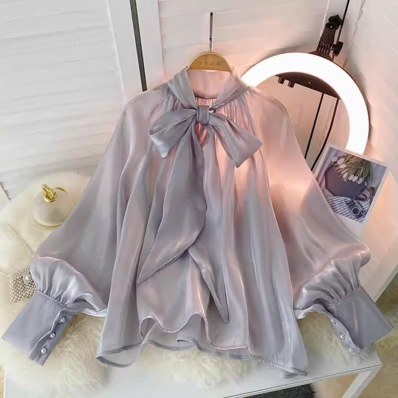 women's design puff sleeve top for women     S4631