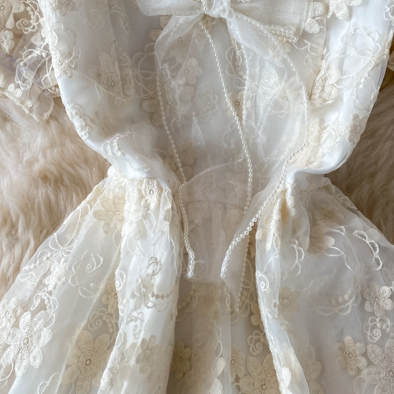 Cute Lace Short A Line Dress Fashion Dress      S4483