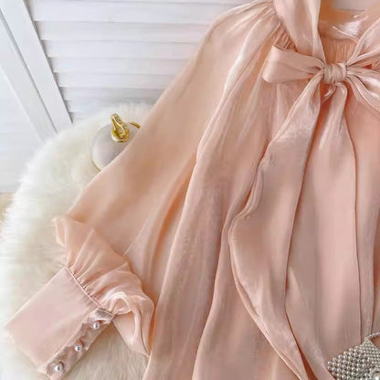 women's design puff sleeve top for women     S4631