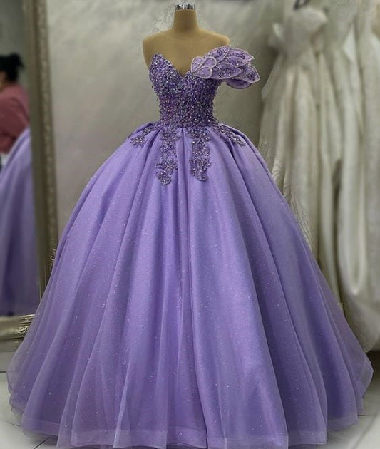 Lavender Prom Dress Ball Gown Evening Formal Party Gowns