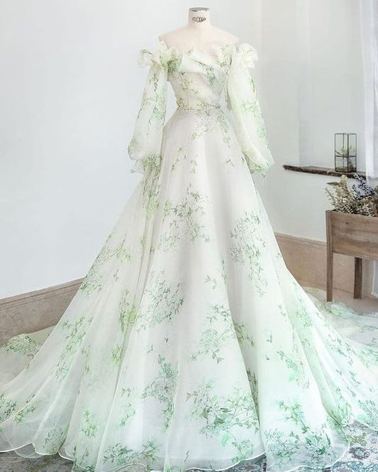 Off Shoulder Dress Long Party Gown Prom Dress