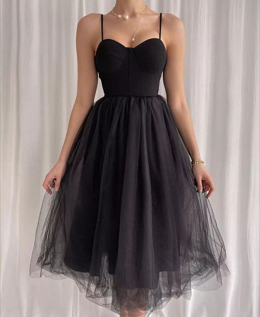 Black Party Dress, Prom Dress    S2592