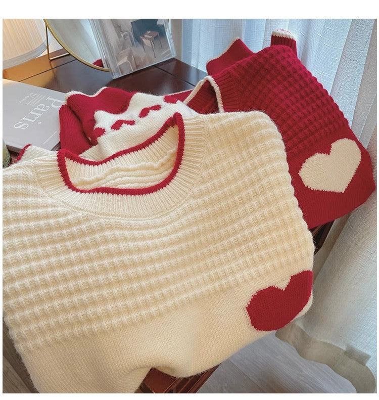 Fashionable embroidered round neck sweater for women      S4887