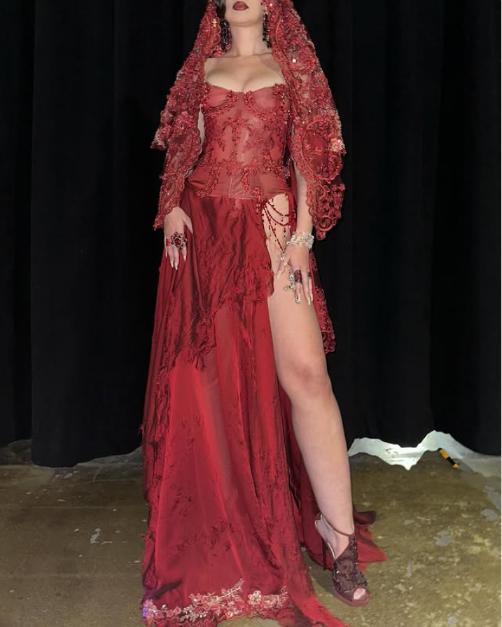 Sexy Burgundy Off Shoulder Sheath Split Long Party Dress Birthday Outfits, D913
