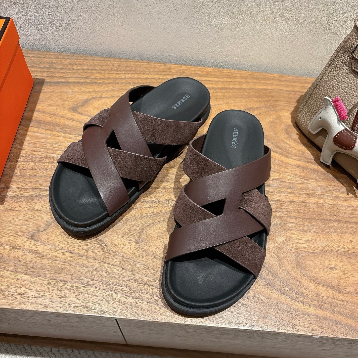 HM 25 Kazimir Sandal Calfskin Suede