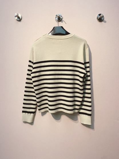 Celine 25 Knitted T-shirt White Wool 293418