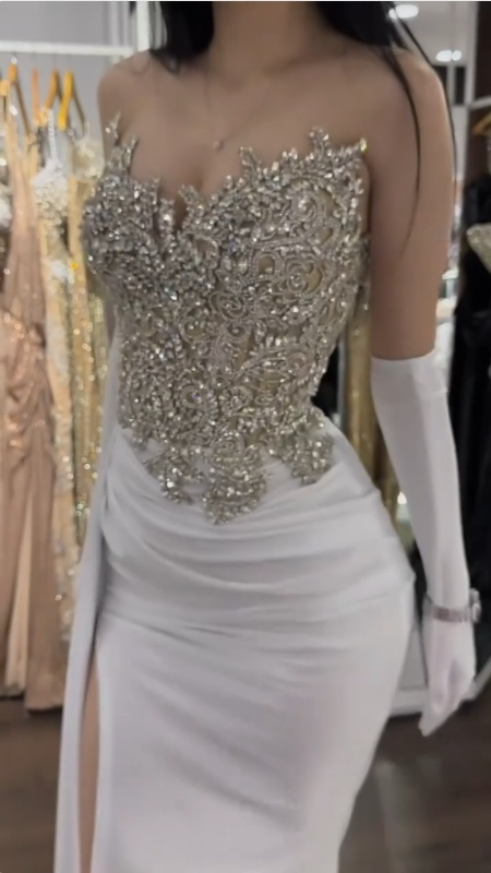 Beaded Long Prom Dress for Women,Elegant Evening Dress      S7245