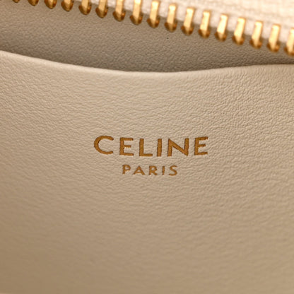 Shiny Calfskin Medium Tilly Triomphe Shoulder Bag Rice