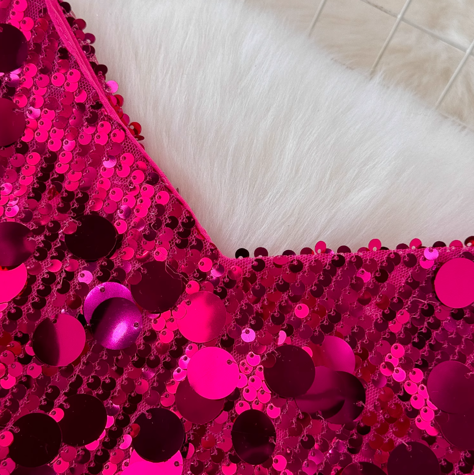 Light luxury heavy sequins celebrity niche banquet dress skirt sexy backless suspender dress R0320