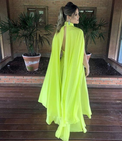 Sleeveless Floor-Length Stand Collar High Waist Women Maxi Dress    S2157
