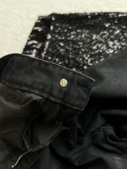 CC 25SS Wide-Leg Pants In Black Denim 277038