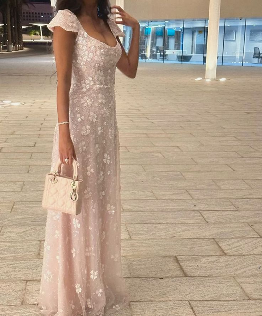 Flora Lace Prom Party Dress 21st Birthday Outfit Evening Dress fg8365
