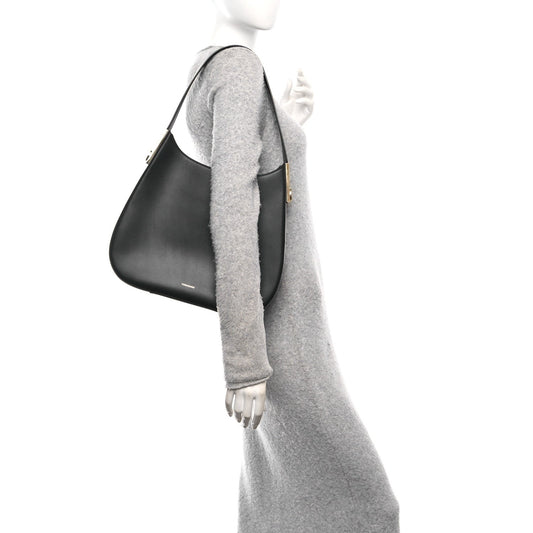 Calfskin Medium Gancio Hobo Black