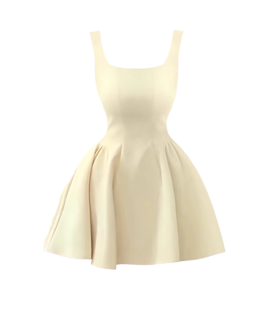 Slightly plump French gentle style suspender dress for women summer waist slimming A-line skirt R3133
