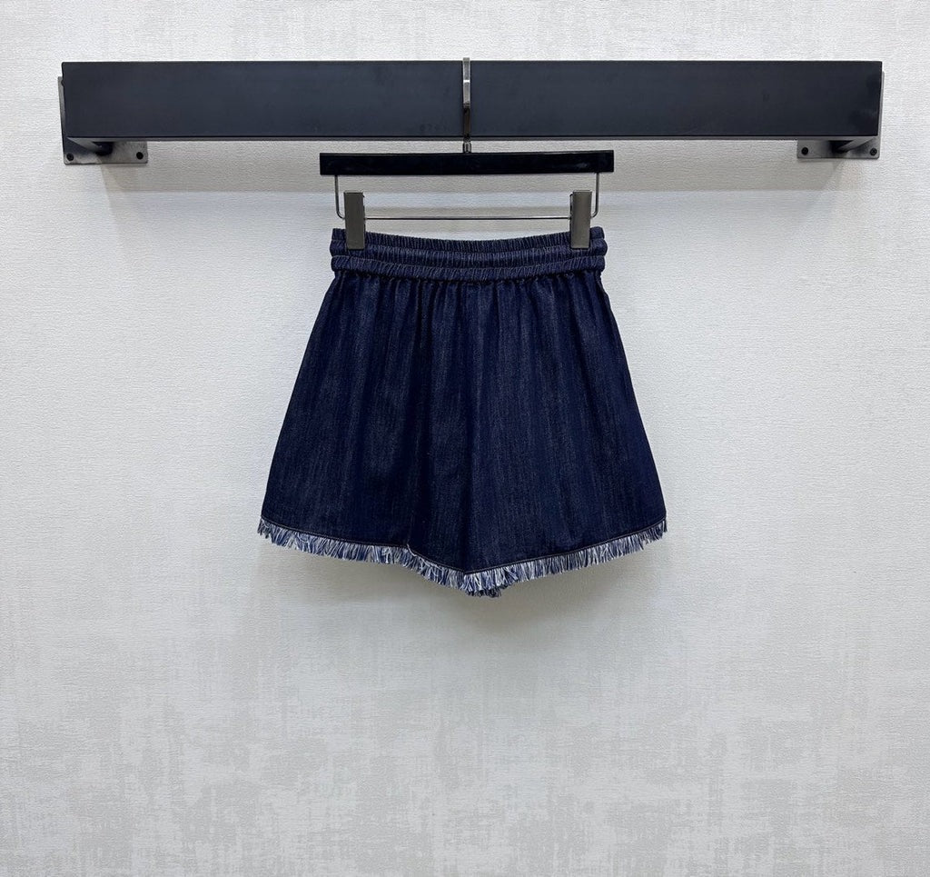 ZIMMERMAN 25S HIGH WAIST DENIM SHORTS 264693