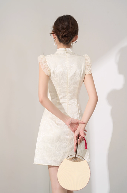 Niche design dress new summer high-end French temperament slimming Chinese style skirt R4219