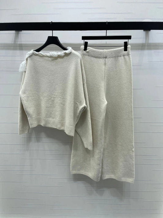 CELINE 25S KNIT PULLOVER AND PANTS SET 0087
