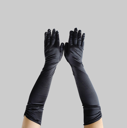 Prom Dinner Party Gloves Elegant Evening Dress Etiquette Dinner Accessories Arm Covers     S6249