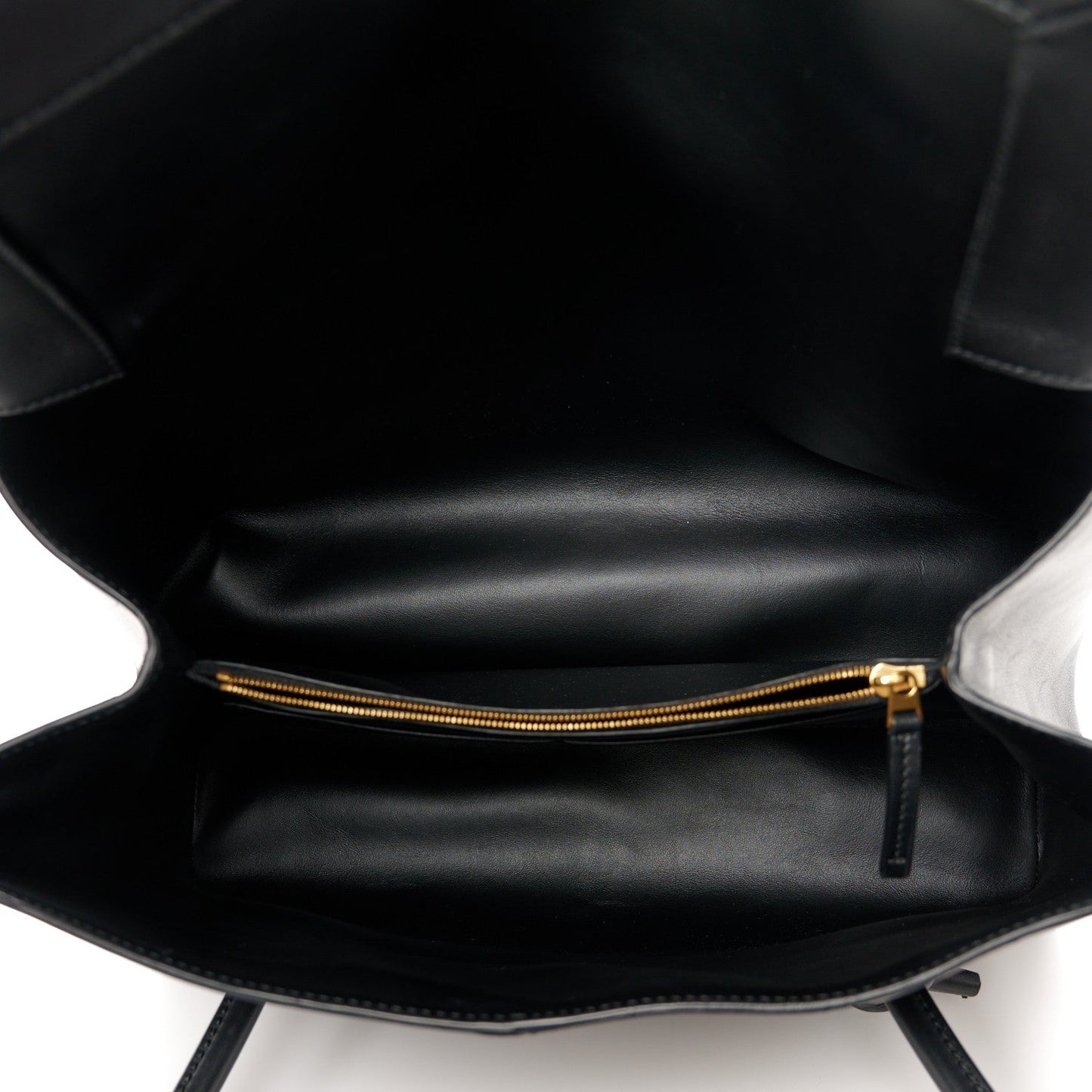 Calfskin Medium Falcon Shoulder Bag Black