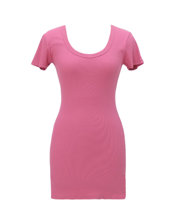 ins super hot hot girl pure desire style pink dress high-grade slim fit high waist hip skirt R0142