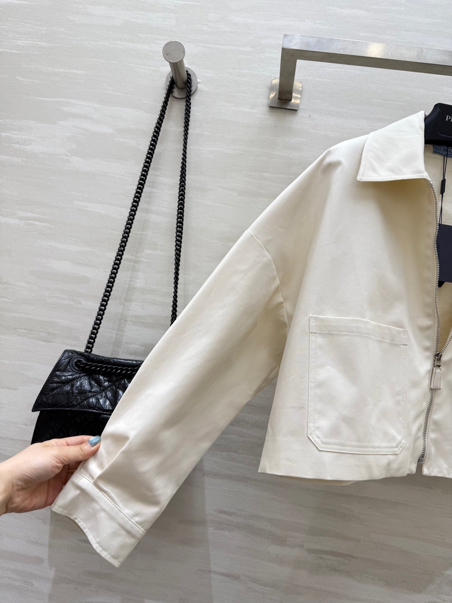 Prada 25 Set White Polyester 303389