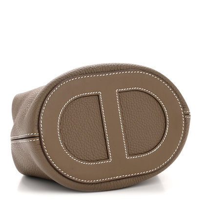 Taurillon Clemence Swift In-The-Loop 18 Bag Etoupe
