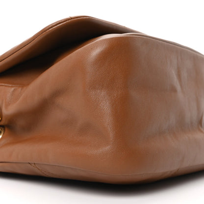 Lambskin Matelasse Monogram Small Jamie 4.3 Light Fox