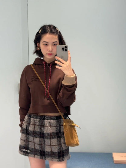 MIUMIU PLAID MINI SKIRT STYLE 655