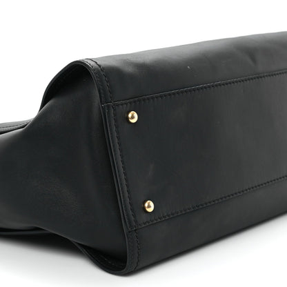 Calfskin Medium Deauville Tote Black