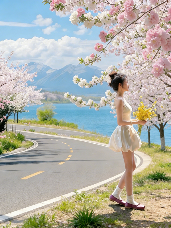 Beige halter-neck fitted short ball gown with tulip skirt R8026