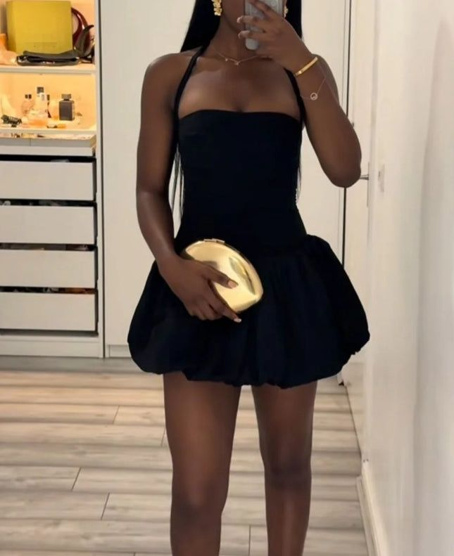 Black A Line Short Party Dress Homecoming Dress Simple Graduation Dress  S657
