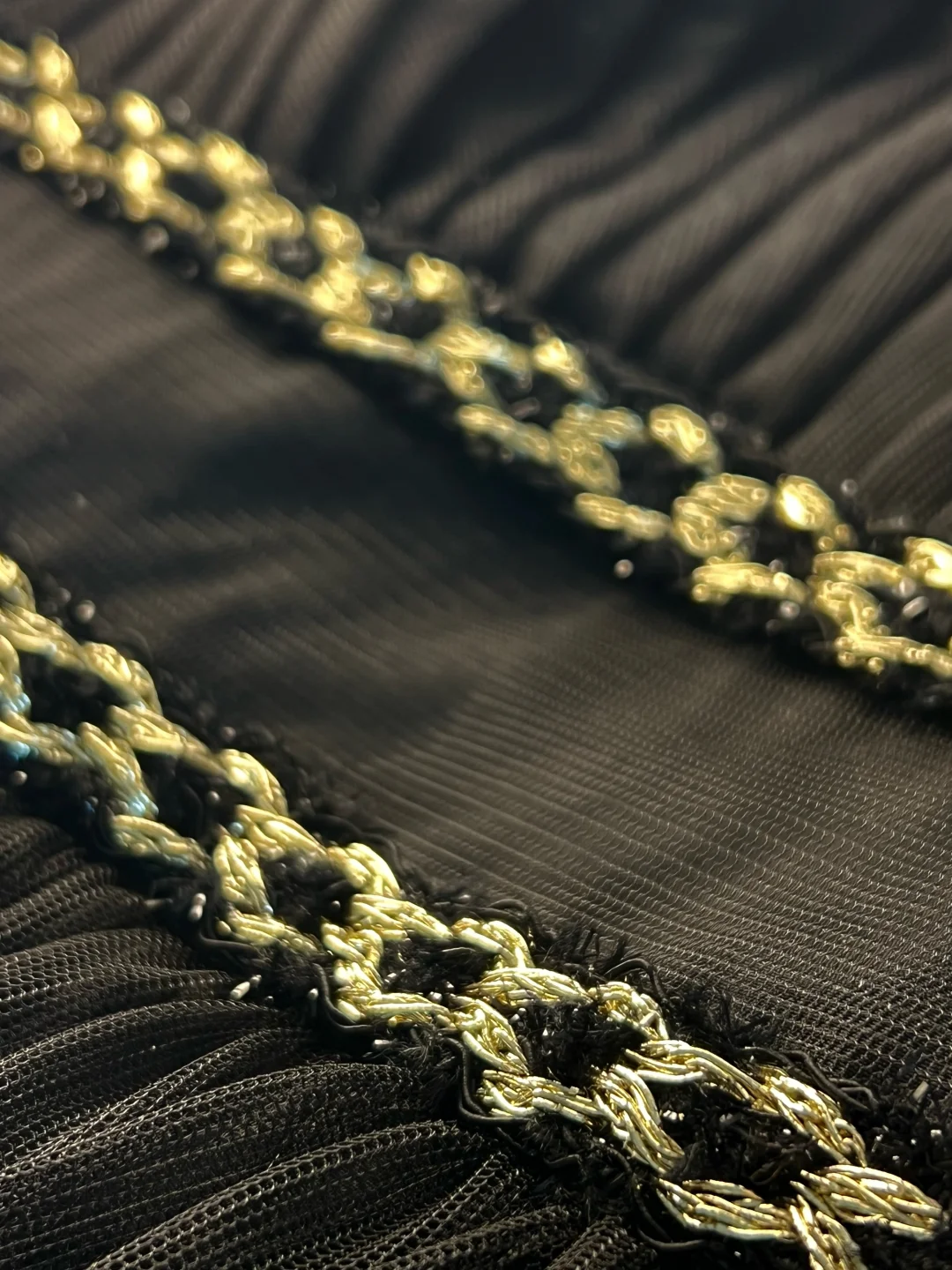 Gorgeous Black Tulle Gold Silk Feathers A Line Prom Dress Formal Evening Dress Y8652