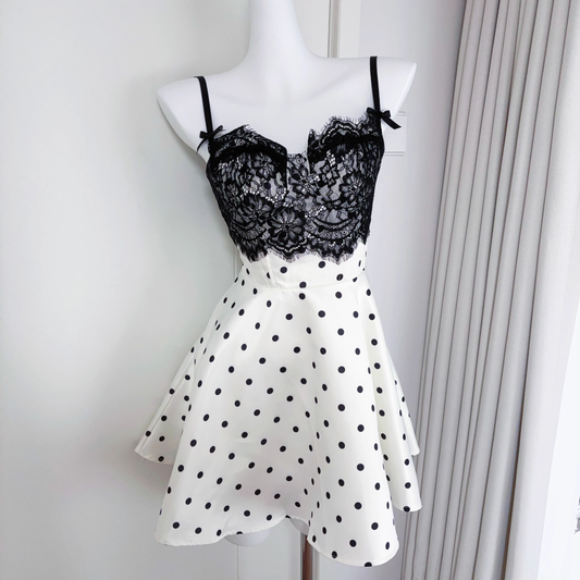 Classy Satin Lace A Line Short Party Gown Vacation Dress