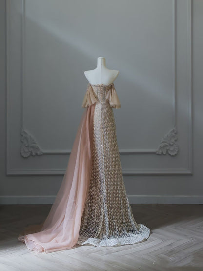 Sexy A Line Off The Shoulder Sequin Long Prom Dresses Evening Gowns