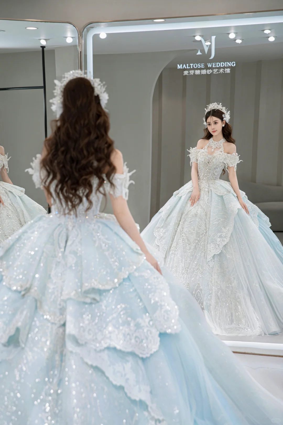 Timeless Ball Gown Off The Shoulder Tulle Sequin Lace Long Wedding Dresses C4088