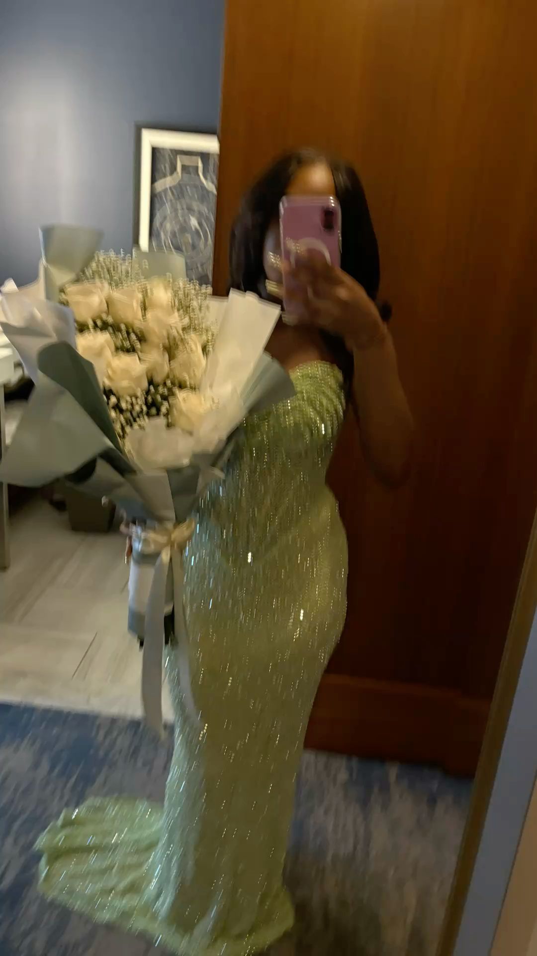 Shiny Mermaid Sweetheart Satin Sequin Long Prom Dress, Evening Gown C6223