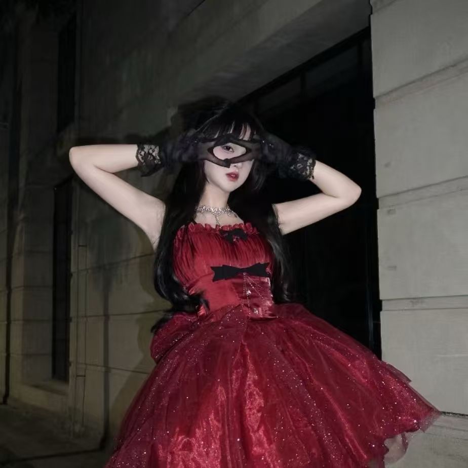 Cute Ball Gown Spaghetti Straps Burgundy Short Mini Formal 8th Grade Homecoming Dresses Middle School Cocktail Dress Hoco Outfits Lolita Dress DH1617