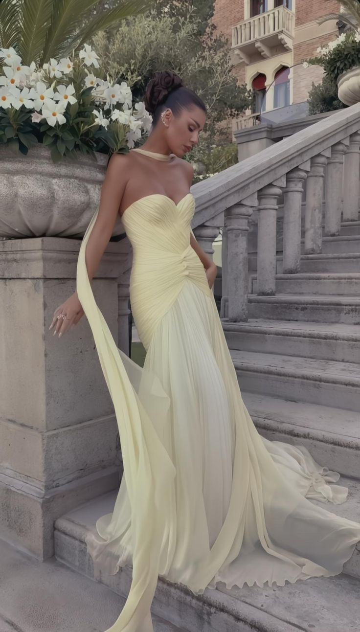Chic Sheath Long Prom Dresses Tulle Sweetheart Birthday Dresses Yellow Evening Dresses  DP04667