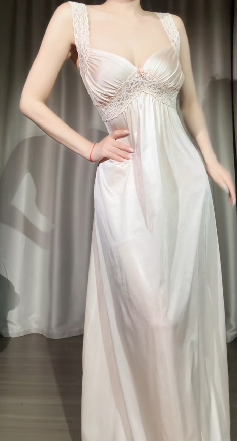 Elegant Straps Sheath  Satin Long Evening Dress Light Champagne Prom Dress DP05914