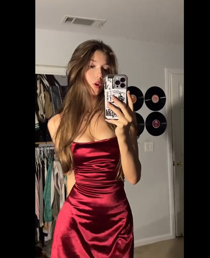 Cute Sheath Burgundy Satin Short Summer Birthday Dress Hoco Dress Birthday Outfit 19th Birthday Mini Party Dresses DP1020