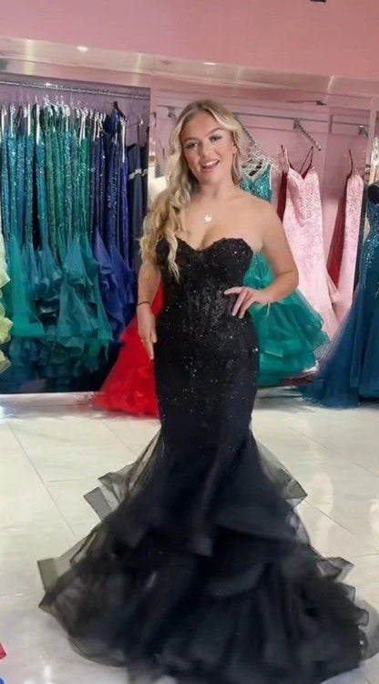 Elegant Mermaid Sweetheart Lace Pink Long Birthday Dress Prom Dress Baddie Summer 20th Birthday Outfit DP1131