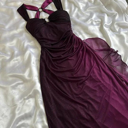 Pretty Mermaid Sweetheart Chiffon Beaded Pleated Long Prom Dress,Evening Dress GG1646