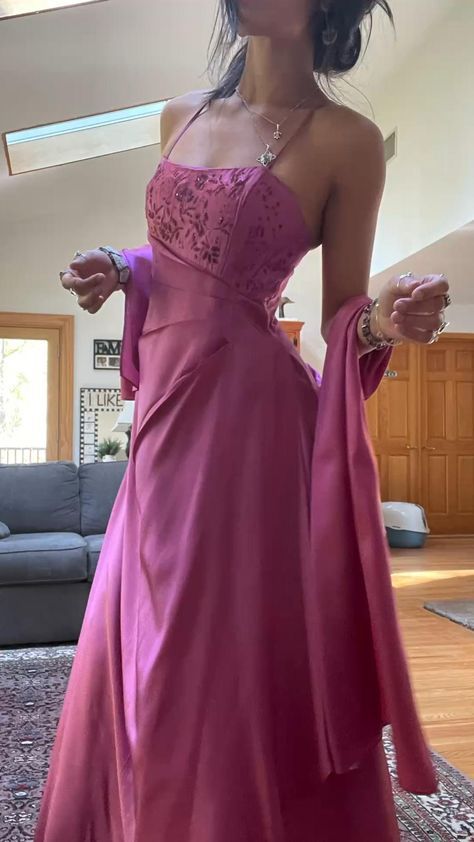 Stunning A Line Spaghetti Straps  Satin Beaded Long Prom Dress,Evening Dress GG2097
