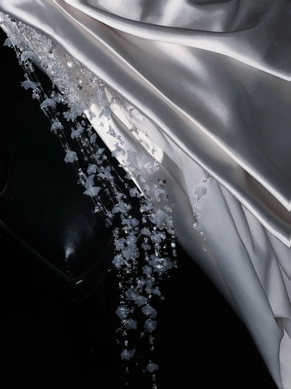 Stunning Mermaid Strapless Satin Beaded Long Prom Dress, Party Dress, Evening Dress GG2609