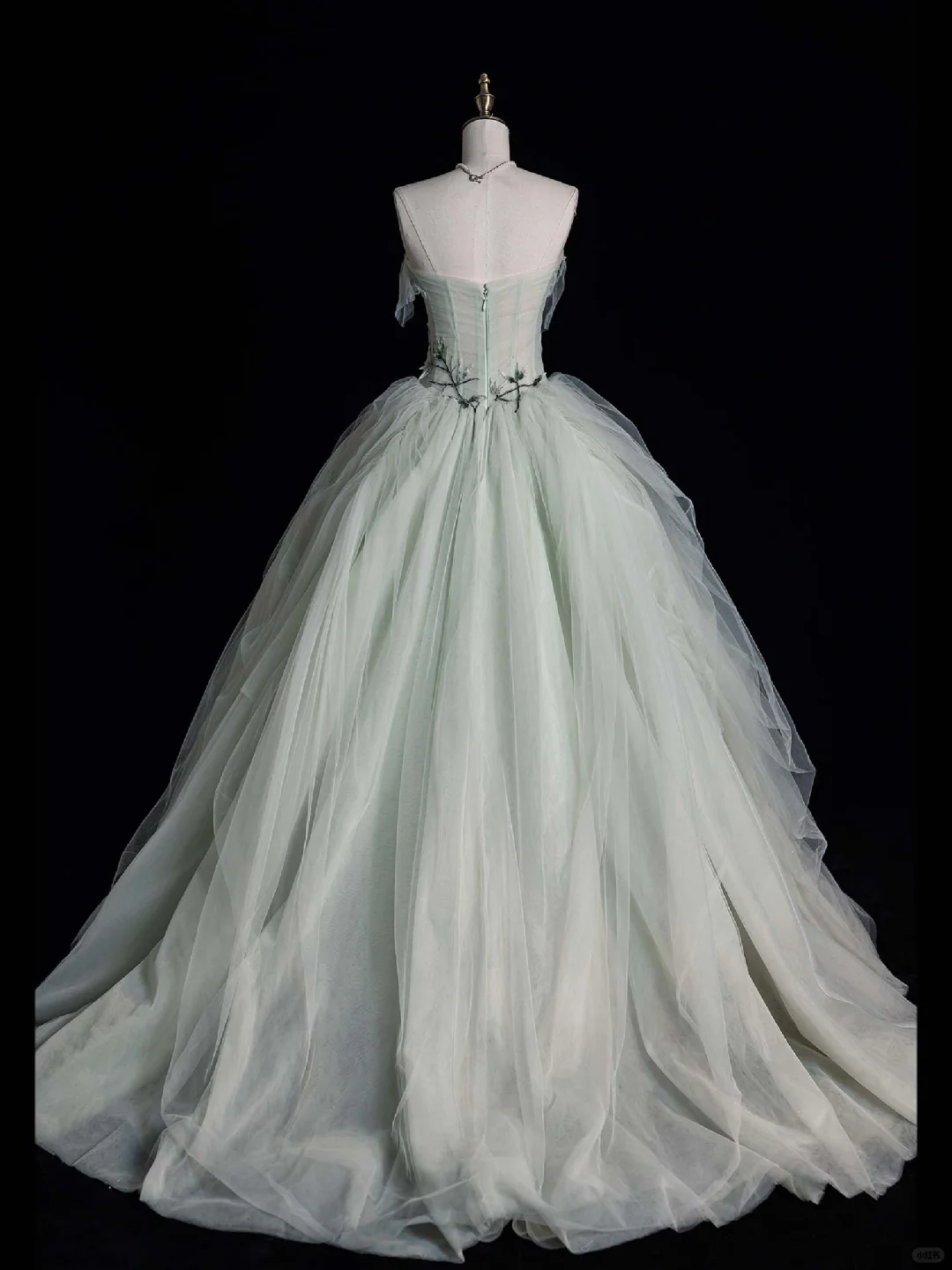 Lovely Ball Gown Strapless Tulle Appplique Long Prom Dress, Party  Dress, Evening Dress GG2885