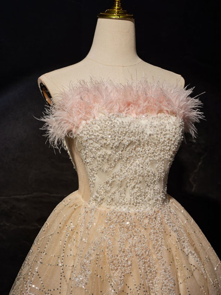 Cute Ball Gown Starpless Tulle Sequin Short Prom Dress,Homecoming Dress,Birthday Dress GG3226